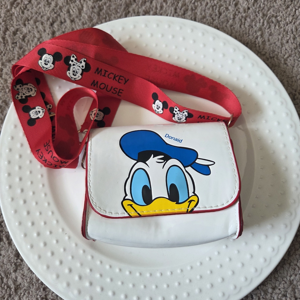 Disney Donald Duck Kids Crossbody Bag - White and Blue